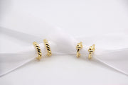 Gold Knotted Earrings
