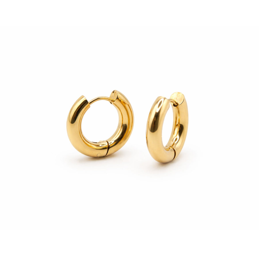 Chunky Gold Hoop Earrings