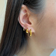 Chunky Gold Hoop Earrings