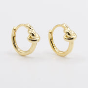 Gold Knotted Earrings