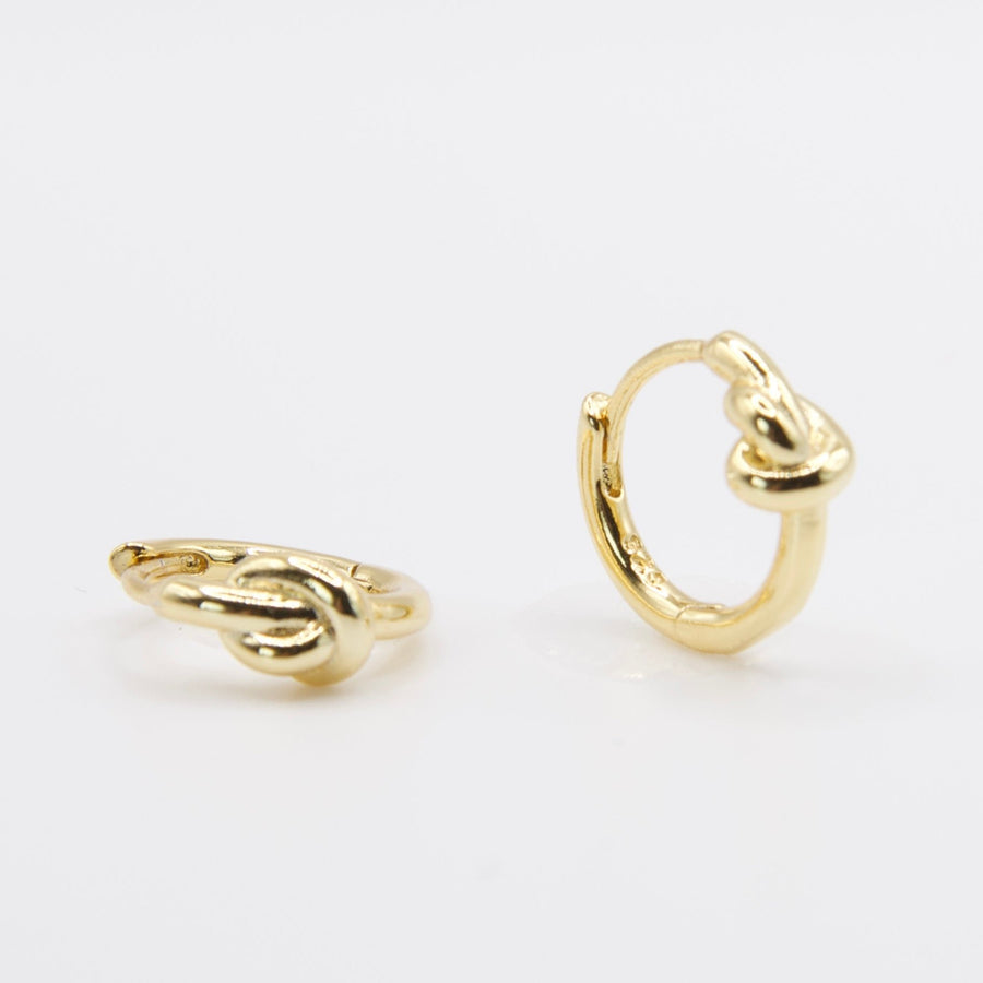 Gold Knotted Earrings